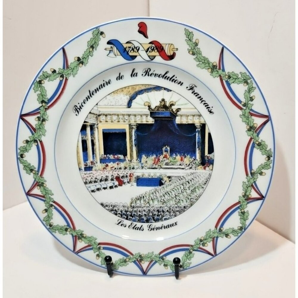 Vtg Apilco France French Revolution Bicentennial Plate Les Etats Generaux